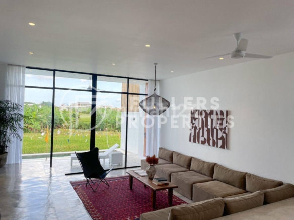Elegant Japandi Villa with Rice Field Views in Tumbak Bayuh, Bali – 2 Bedrooms, Private Pool, Modern Living